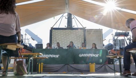  Rueda de prensa de Greenpeace en Valencia. / Greenpeace