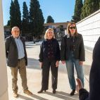 Natàlia Enguix en el cementeri de Paterna. / Diputació de València Natàlia Enguix en el cementeri de Paterna. / Diputació de València