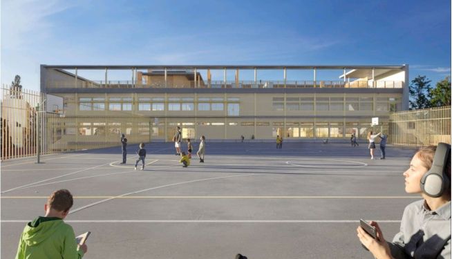 Así será la pista deportiva. Así será la pista deportiva.
