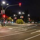 La intersección de Blasco Ibáñez con Cardenal Benlloch, en Valencia.