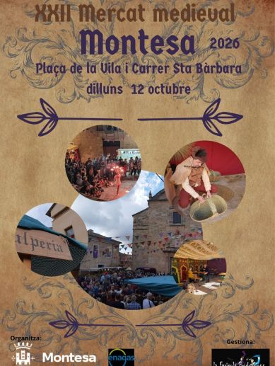 Cartell Mercat Medieval de Montesa./ EPDA Cartell Mercat Medieval de Montesa./ EPDA