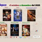 Teatre, música, monòlegs i espectacles familiars: esta és la programació de l’Auditori de Riba-roja fins a desembre.