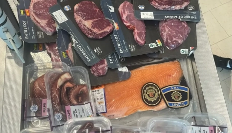 Productos alimentarios recuperados por la Policía Local de Paterna.