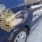 Un coche del Cuerpo Nacional de Policía de Valencia.