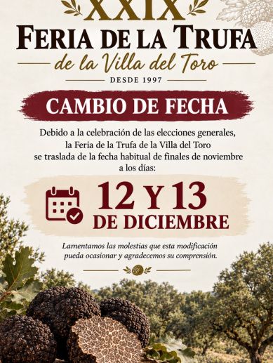 Imagen del cartel de la feria anunciando su nueva fecha. / EFE Imagen del cartel de la feria anunciando su nueva fecha. / EFE