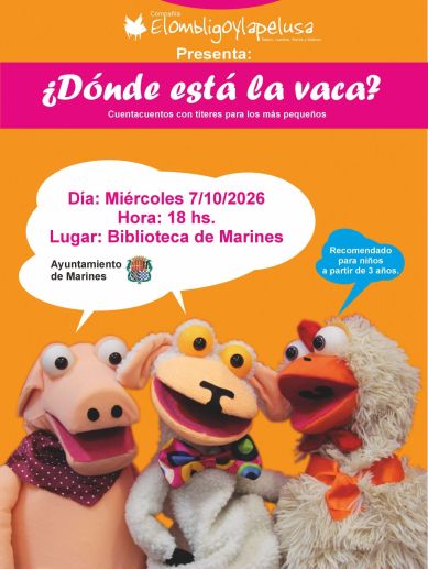 Cartel de la inauguración de la renovada biblioteca municipal de Marines Cartel de la inauguración de la renovada biblioteca municipal de Marines