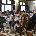 El president de la Generalitat, Juanfran Pérez Llorca, preside el pleno del Consell extraordinario con motivo de las distinciones y galardones del 9 d'Octubre. / EFE-Ana Escobar El president de la Generalitat, Juanfran Pérez Llorca, preside el pleno del Consell extraordinario con motivo de las distinciones y galardones del 9 d'Octubre. / EFE-Ana Escobar