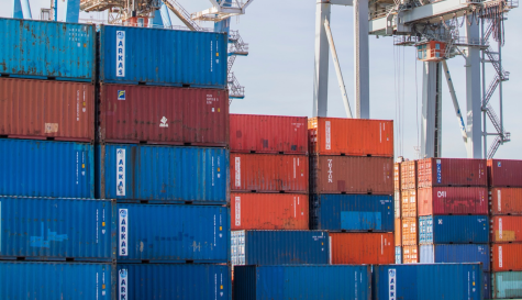 Contenedores en una de las terminales de PortCastelló, que ya supera los 108.000 TEUs movidos en lo que va de año.