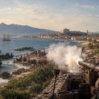 Recreación del cañonazo del castillo de Dénia contra los corsarios que desembarcan en Les Rotes en 1556. Recreación del cañonazo del castillo de Dénia contra los corsarios que desembarcan en Les Rotes en 1556.