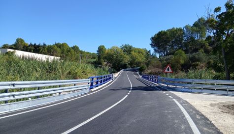 La CV 641 entre Albaida i Aielo de Malferit reobri al trànsit després de les obres de millora./ EPDA