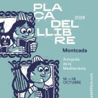 Cartell de la Plaça del Llibre de Montcada.