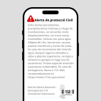 Alerta de protección Civil. Alerta de protección Civil.