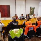 Imagen de la reunión en la que se ha acordado la suspensión de las clases. Imagen de la reunión en la que se ha acordado la suspensión de las clases.