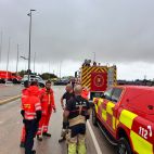 Efectivos del Servicio de Bomberos de Castelló, durante la salida del dispositivo de apoyo a Valencia y Alicante por las inundaciones. Efectivos del Servicio de Bomberos de Castelló, durante la salida del dispositivo de apoyo a Valencia y Alicante por las inundaciones.