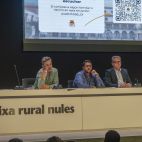 El alcalde de Nules, David García, durante la jornada informativa sobre el Plan Municipal de Vivienda Asequible.