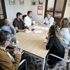 Reunión entre el alcalde de Alfafar, Juan Ramón Adsuara, y la alcaldesa de Benetússer, Eva Sanz.