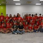 Comienzo del curso de Gent Jove Aldaia, con el concejal de Juventud, Sergio Gómez, y el alcalde, Guillermo Luján.
