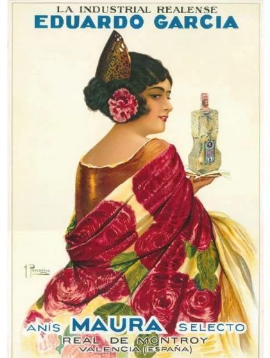 Cartelleria de l'Anís Maura.