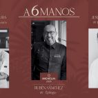 Fran Segura, Rubén Sánchez-Camacho y Jesús Gómez protagonizan el encuentro gastronómico “A seis manos” del Hotel Huerto del Cura de Elche.