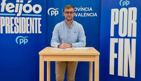 Javier Camarasa, primer tinent d’alcalde de la Llosa de Ranes, en la llista del PP al Congrés./ Xarxes socials Javier Camarasa