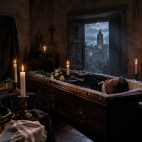 Recreación de un velatorio tradicional que evoca los misterios, tabúes y leyendas macabras de la muerte en tierras valencianas.