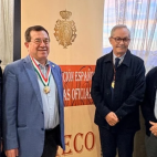 Presidente de la RAECO: Juan Alonso, José S, Murgui, Cronista de Casinos, Antonio Luis Galiano, Cronista de Orihuela y Manuel González Presidente de la asociación de Cronistas Mexicanos.