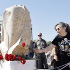 Homenaje a los dos desaparecidos de la dana del 29 de octubre de 2024 de Valencia, este jueves. / EFE-Kai Försterling