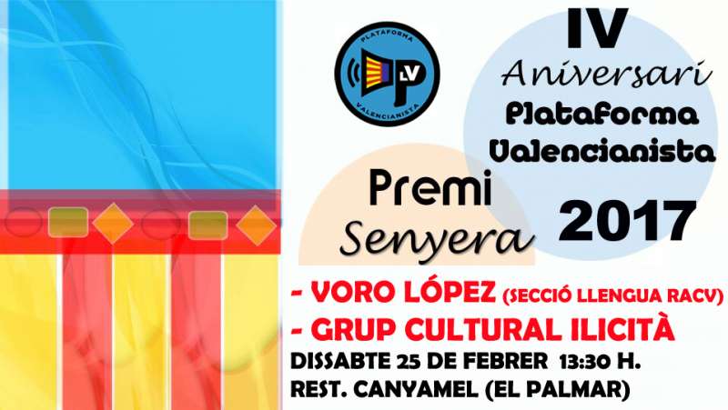 Cartel de la Plataforma Valencianista.