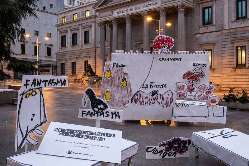 Acció al Congrés de Save the Children