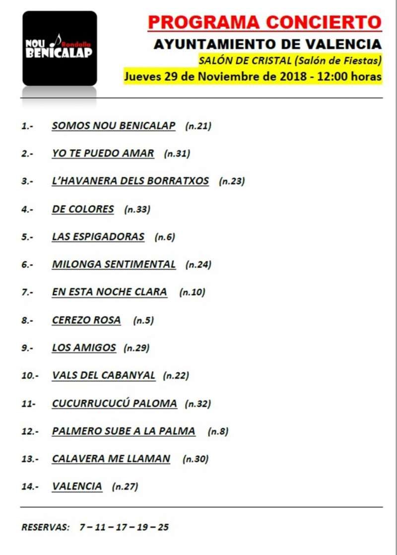 Programa del concert