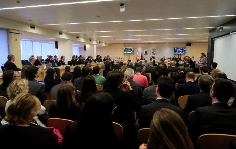 Primera sesión del juicio por la salida a Bolsa de Bankia en 2011 que se celebra en la Audiencia Nacional de San Fernando de Henares. EFE/Archivo