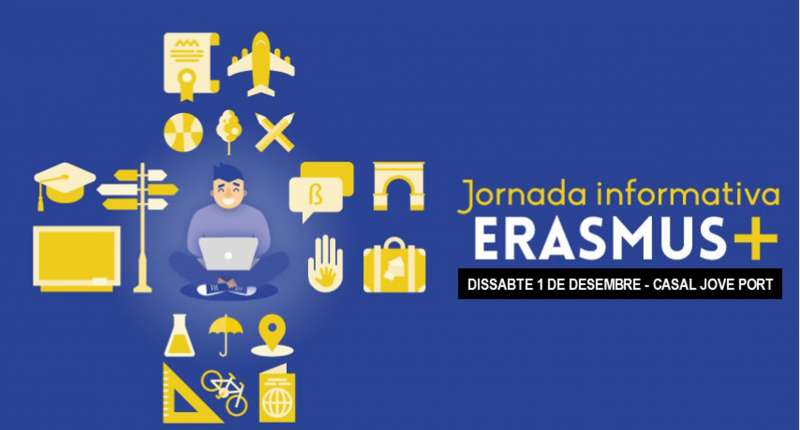 Cartel del programa Erasmus +. EPDA