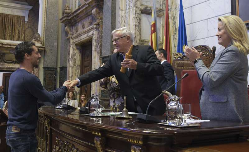 Moment del lliurament dels premis