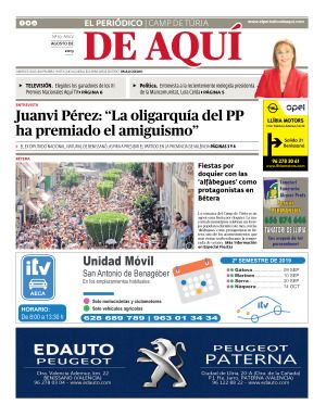 Camp de Túria edición del 09 08 2019