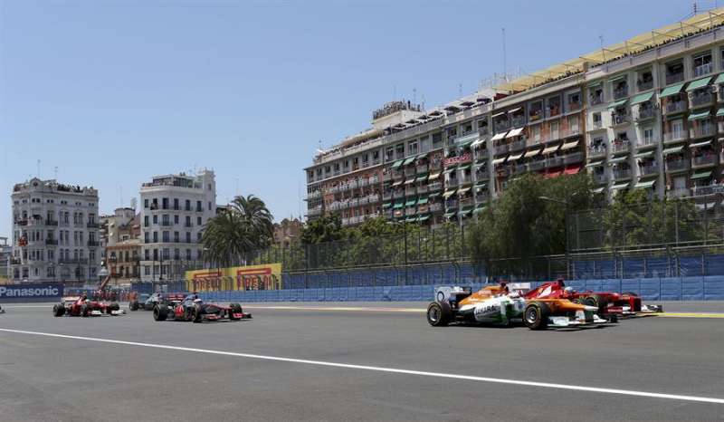 Gran Premio de Europa en el circuito urbano de València del 24 de junio de 2012. EFE/Valdrin Xhemaj/Archivo
