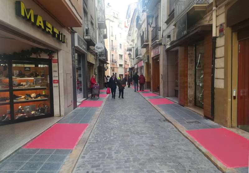 Alfombras en la calle Julio Cervera