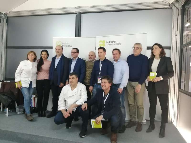 Representantes de los pueblos de la Mancomunitat del Carraixet en Fitur. EPDA