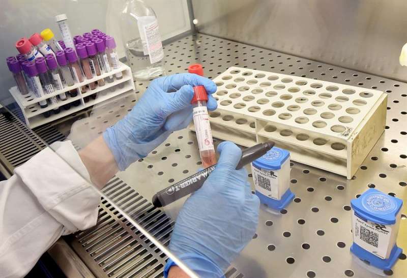 Un asistente de laboratorio prepara un test para el Coronavirus en un hospital italiano. EFE/EPA/ALESSANDRO DI MARCO