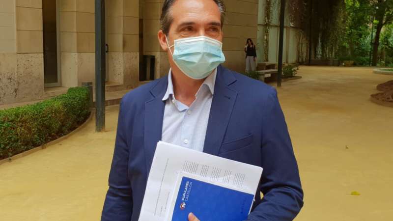 El portavoz de Economía del Grupo Popular en Les Corts, Rubén Ibáñez. EPDA
