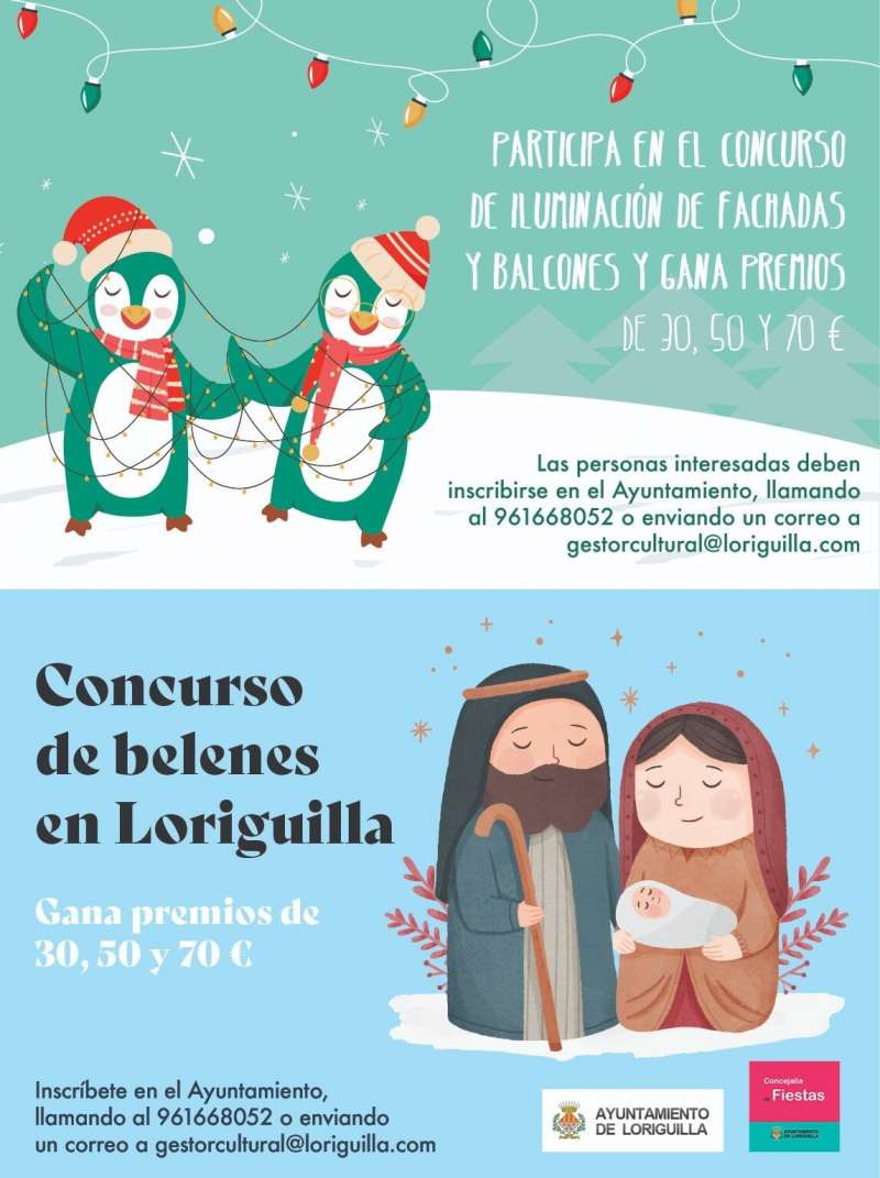 Cartel concurso navideño de Loriguilla. / EPDA 