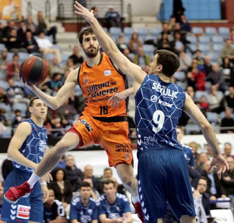 El base del Valencia Basket, Guillem Vives / EFE