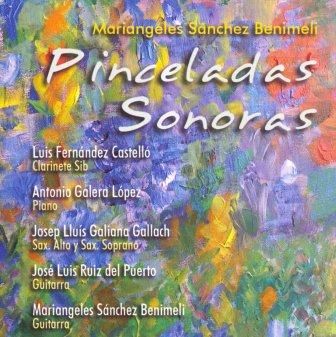 Cartel de la presentación del disco "Pinceladas Sonoras". 